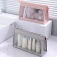 thumbnail image 4 of Mesh Cosmetic Bag Makeup Storage Bag Handbag Cosmetic Organizer Bag Large Capacity Toiletry Bag for Travel Portable, 4 of 13