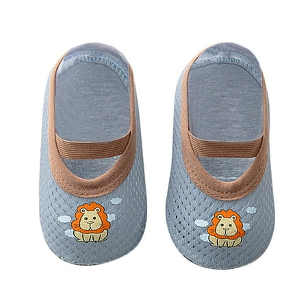 

Relanfenk Baby Sneakers Boys Girls Animal Prints Cartoon Socks Toddler Breathable Mesh The Floor Socks Barefoot Socks Non Slip Shoes