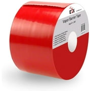 Vapor Barrier Seam Tape for Crawl Space Moisture Barriers and Encapsulations (Red, 4" x 180')