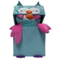 thumbnail image 5 of Happy Nappers: Adorable Storables - Owl - Teal & Pink - 8” Character Box & Surprise 8” Plush Toy w/ Weighted Paws, Square Storage Bin, Kids Age 1+, 5 of 8
