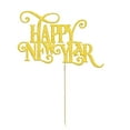 thumbnail image 4 of veasfak 20 Pieces New Year' Letters Cake Topper Shiny Year Celebration Pick Home Party Gold, 4 of 9