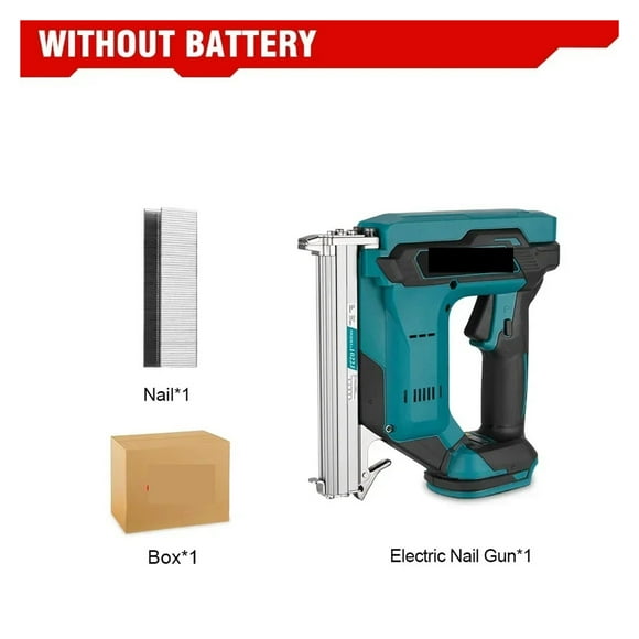 Wireless Electric Nail Gun 1022j Nailer Stapler Frame Nailer Tacker Gun Wood Machining Electric Tool For Makita 18V Battery