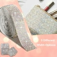 thumbnail image 2 of LNGOOR 5 Rolls Super Self Adhesive Art & Craft Tape with 2 mm Rhinestones Strips Sticker(Silver), 2 of 7