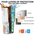 thumbnail image 7 of 30oz Fall Pumpkins and Leaves Tumblers Stainless Steel Tumbler with Lid and Straw,Vacuum Insulated Double Wall Travel Tumbler Cups Mug with Cleaning Brush for Coffee,Tea, 7 of 7