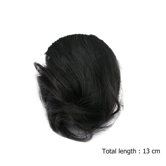 NICEXMAS 1Pc Black Woman Clip Hair Fringe Invisible Front Hair Bangs for Decoration and Events