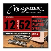 Magma Electric Guitar Strings Medium Gauge Nickel-Plated Steel Set, .012 - .052 (GE170N)