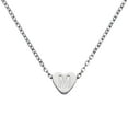 thumbnail image 1 of Collar Inicial Corazón Uxcell para Mujeres, Cadena de Acero Inoxidable Baño de Oro de 18K, Collar Personalizado con Letra M para Regalos de Joyería para Mujeres, Tono Plateado, 1 of 6