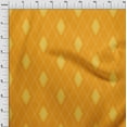 thumbnail image 3 of oneOone Cotton Poplin Twill Mustard Yellow Fabric Argyle Check Diy Clothing Quilting Fabric Print Fabric By Yard 56 Inches Wide, 3 of 4