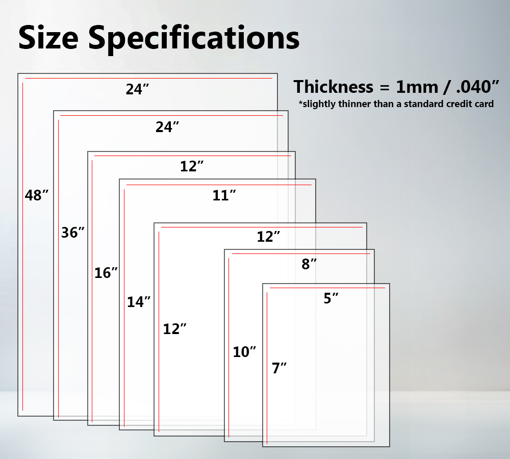 Clear Acrylic Plexiglass Sheet – 1/8