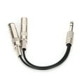 thumbnail image 2 of Y Splitter Adapter, Audio Cable Stereo Cord 6.35 Mm Female Cable Resist Corrosion  For Music Enthusiast For Male 0.2m/0.7ft, 2 of 8