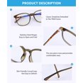 thumbnail image 4 of Gafas contra luz azul Firmoo KBT7277 para mujer/hombre transparente verde, 4 of 7