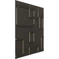 thumbnail image 2 of Ekena Millwork 19 5/8"W x 19 5/8"H Odessa EnduraWall Decorative 3D Wall Panel, Universal Aged Metallic Weathered Steel (Covers 2.67 Sq. Ft.), 2 of 6