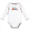 thumbnail image 6 of Touched by Nature Organic Cotton Long-Sleeve Bodysuits 5pk, Cactus, Preemie, 6 of 6