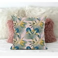 thumbnail image 4 of Amrita Sen Plant Illusion Suede Zippered Pillow with Insert in Blue Gray 16 x 16, 4 of 7