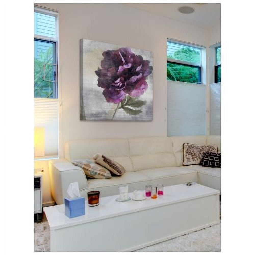 "Alone Flower" Painting Print on Wrapped Canvas