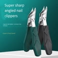 thumbnail image 4 of 3 Piece Nail Care Kit, Stainless Steel Angled Nail Clipper for Thick Toenails with Nail File and Cleaner, Manicure Pedicure Set, Portable Grooming Tools, 4 of 5