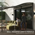 thumbnail image 5 of Outsunny 10' x 20' Outdoor Pergola Canopy, Metal Patio Canopy with Drainage Holes for Backyard, Garden, Porch, Cream White, 5 of 9