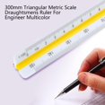 thumbnail image 4 of Yeswillos Triangular Scale Drafting Ruler for Engineer Architectural Ruler Architect Scale, 4 of 9