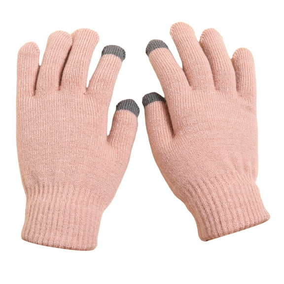 Dxzfnsa Winter Velvet Thickened Warm Gloves Women's Gloves Outdoor Cold Proof Gloves Gift for Women Men