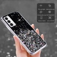 thumbnail image 5 of Compatible with Samsung Galaxy A14 5G Case Glitter Clear Sparkly Cases Shockproof Samsung A14 5G Phone Case for Women Silicone Cute Slim Bling Protective Case (Black), 5 of 14