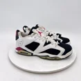 thumbnail image 4 of Ni - ke Ni - ke Air Jordan 6 Low Youth Sz 6Y Women 7.5 768878-107 White Sport Fuchsia Shoes, 4 of 5