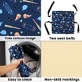 thumbnail image 3 of Asiento Booster Dznils para Mesa de Comedor con Hebillas de Seguridad Fondo Antideslizante Azul Marino, 3 of 10