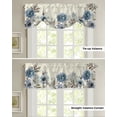 thumbnail image 4 of Vintage Flowers Butterflies Peonies Kitchen Valance Curtain Window Valance for Living Room Bedroom Tie Up Valance Curtain, 4 of 6