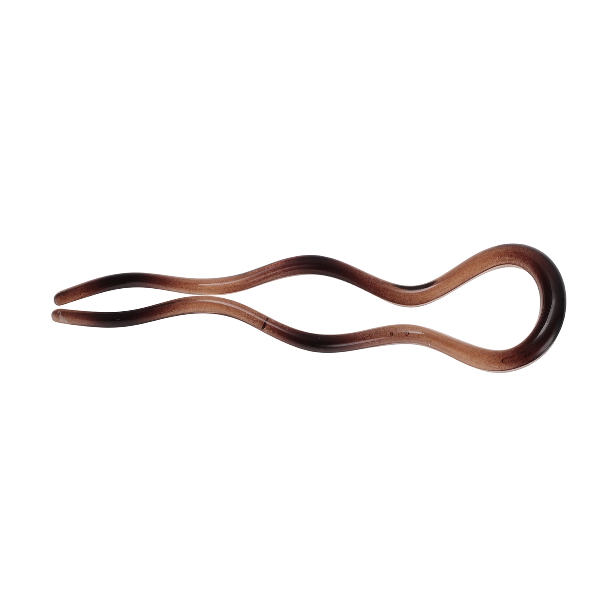 Unique Bargains U-shaped Hair Pin 4.92"x1.38" 1 Pc Brown, Dark Brown