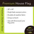 thumbnail image 4 of Briarwood Lane Everyday Double Sided House Flag 40x28 For Outdoor Wreath Monogram Letter H House Flag, 4 of 4