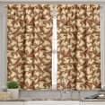 thumbnail image 2 of Ambesonne Mushroom Valance & Curtain, Grunge Harvest Farm, 55"x45", Cocoa Brown Beige, 2 of 6