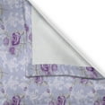 thumbnail image 3 of Ambesonne Vintage Kitchen Curtains, Antique Waves Roses, 55"x45", Pale Blue Lavender, 3 of 3