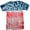 Flag, variant on Tie Dye Style T-Shirts for Men and Women - Multi Color Tops by Krazy Tees