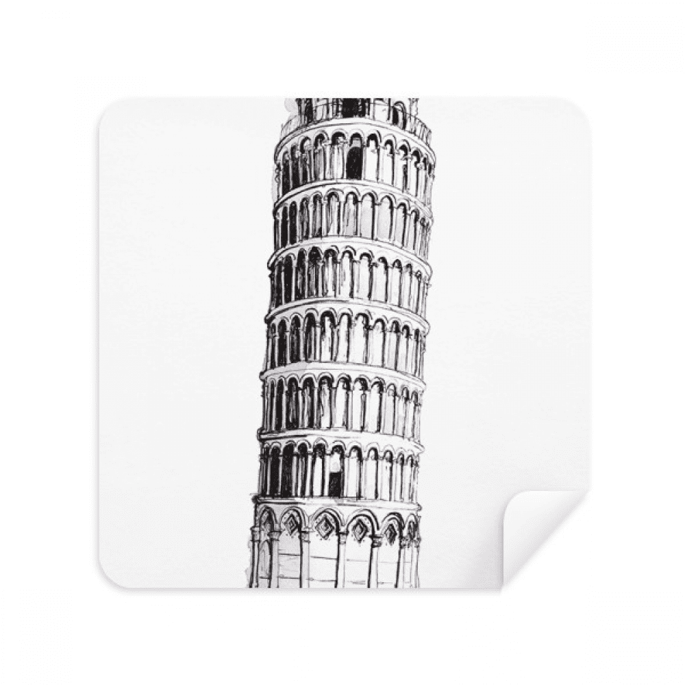 Michigan Pizza Tower Glasses Cloth Screen Cleaner Suede Fabric 2 Pack