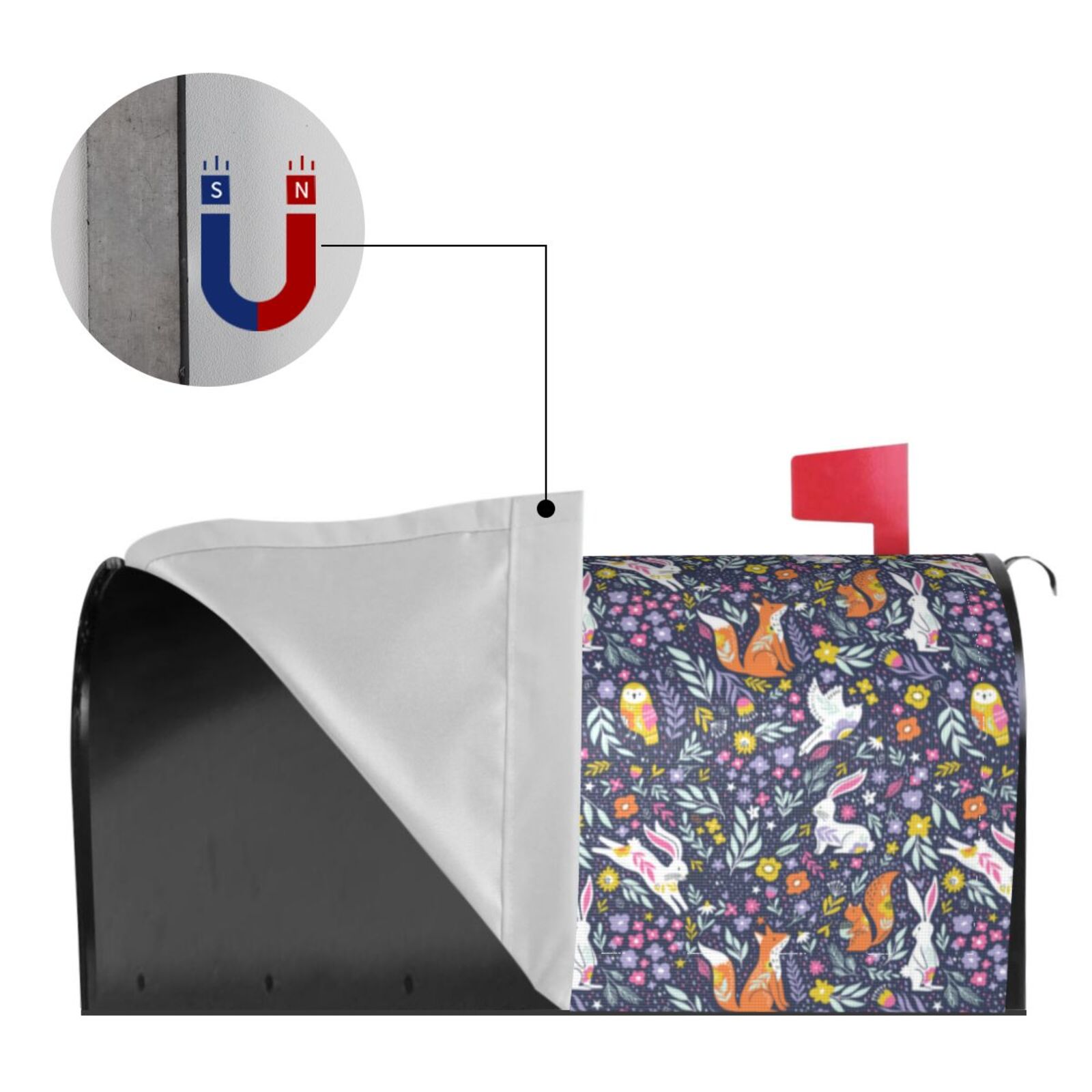 Kdxio Magnetic Mailbox Cover 21x18 in Mailbox Cover Outdoor Decoration Holiday Mailbox Covers for Home Garden Yard-21x18 in