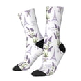 thumbnail image 1 of Fotbe Lavender Flowers Calcetas Largas con Estampado para Hombre y Mujer – Calcetas de Compresión Transpirables y Elásticas, Viajar y Uso Diario Talla 5-11, 1 of 6