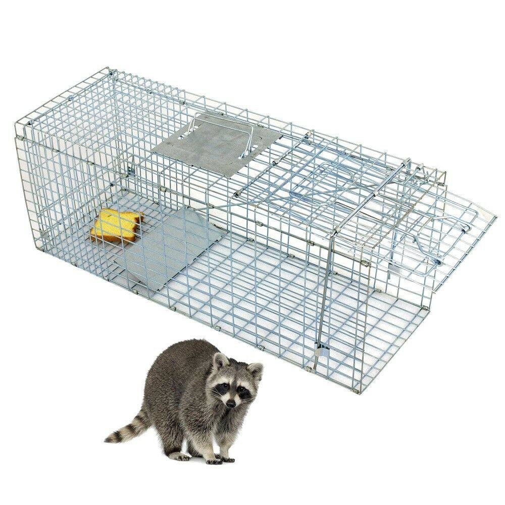 New Traps Live Cage Animal Pet Trap Skunk Squirrel Cat Raccoon Large One Door 