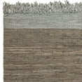 thumbnail image 2 of SAFAVIEH Vintage Leather Horatio Braided Fringe Border Area Rug, Light Grey/Dark Grey, 5' x 8', 2 of 4