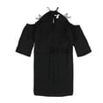 thumbnail image 1 of Vestido con hombros descubiertos bar III con apliques de encaje para mujer negro grande, 1 of 2