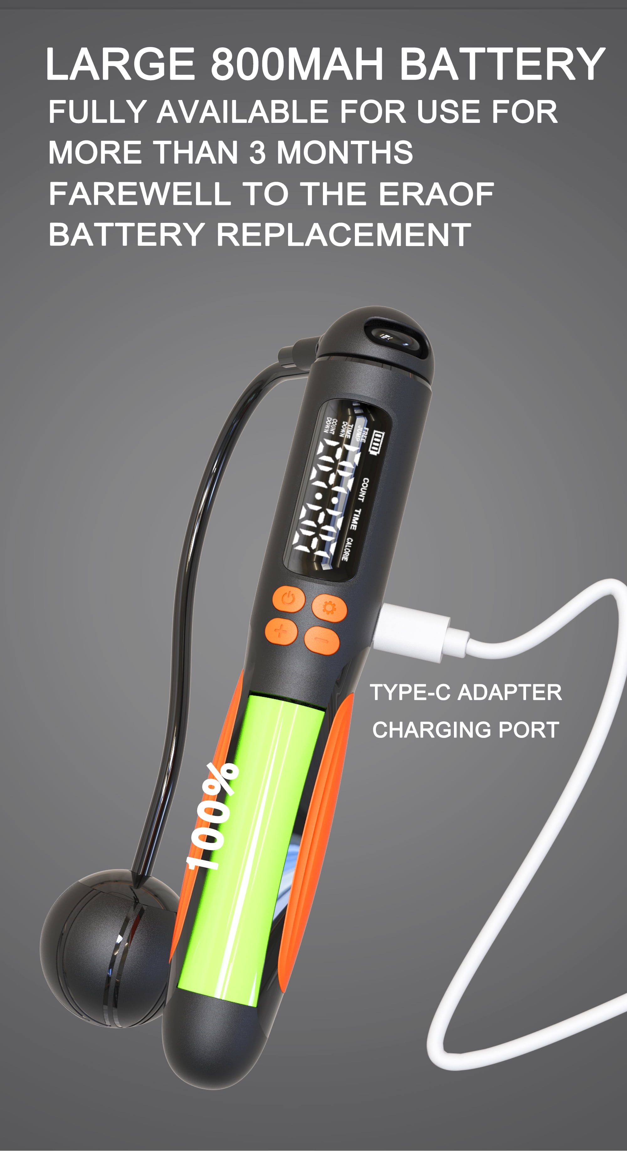 PWO Jump rope with counter, wired wireless weighted cordless jump rope for kids, women and men, adjustable digital smart jump rope for fitness workouts, boxing, speed training, home gym
