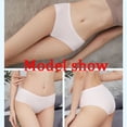 thumbnail image 3 of Especial Por Tiempo Limitado Bragas Sin Costuras De Para Mujer Ropa Interior De Color Sólido De Cintura Media M-XXL, 3 of 4