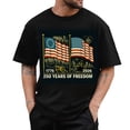 thumbnail image 3 of USA T-Shirt Women & Men - American Flag Short Sleeve, 250th Anniversary Patriotic Independent Hoodie Style Tee, America Long Sleeve Shirt & Unisex Apparel, 3 of 3