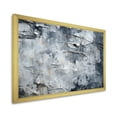 thumbnail image 2 of Designart "Abstract Lunar Surface in Grey I" Abstract Framed Wall Art Decor - Modern Grey Tachisme Entryway Framed Wall Art Print, 2 of 6