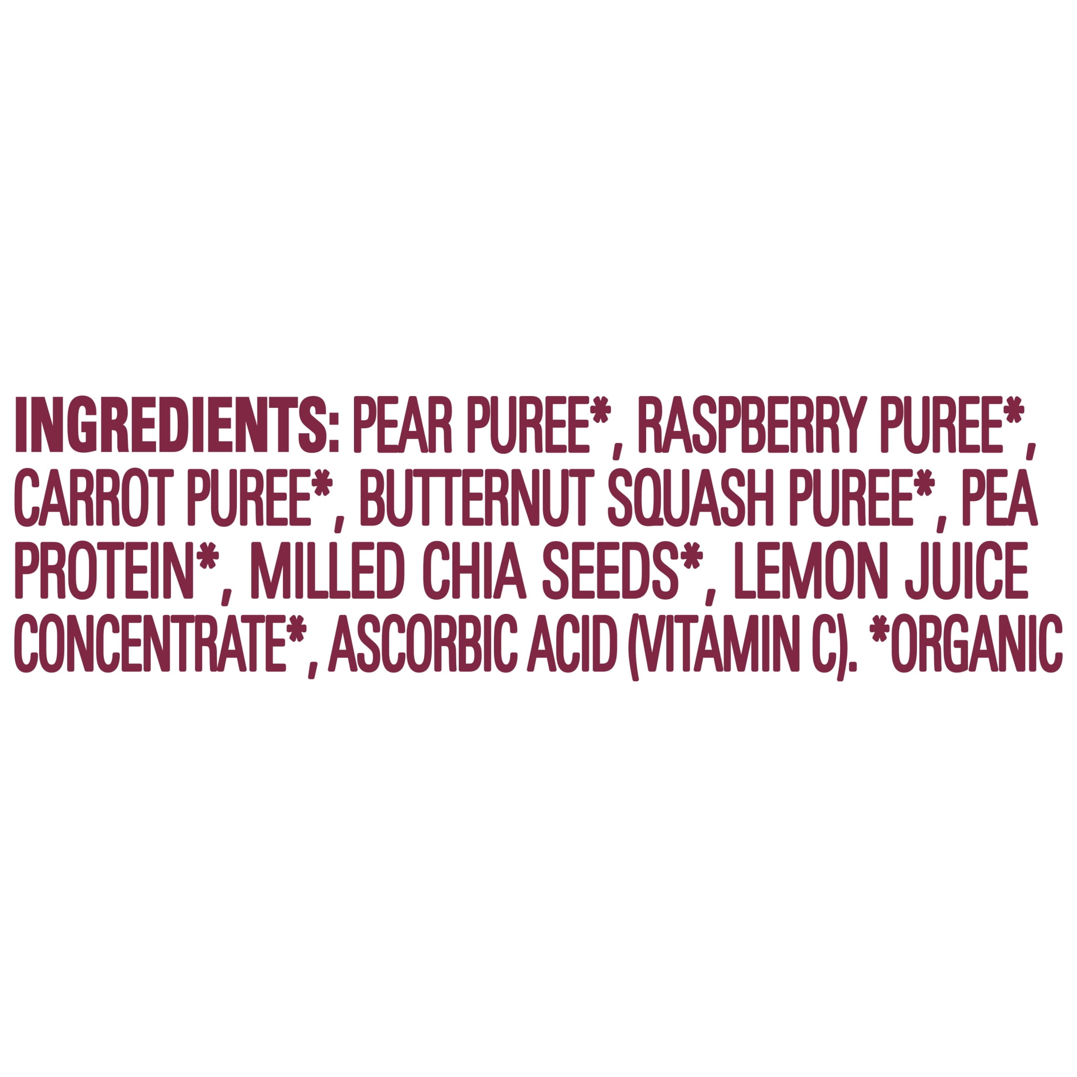 (12 pack) Happy Tot Organics Fiber & Protein Stage 4, Pears Raspberries Carrots & Butternut Squash Organic Tot Food, 4 oz. Pouch