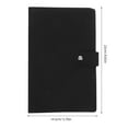 thumbnail image 2 of OULII 1Set Invoice Storage Book Black PU Multi-use for Home Owners, 2 of 7