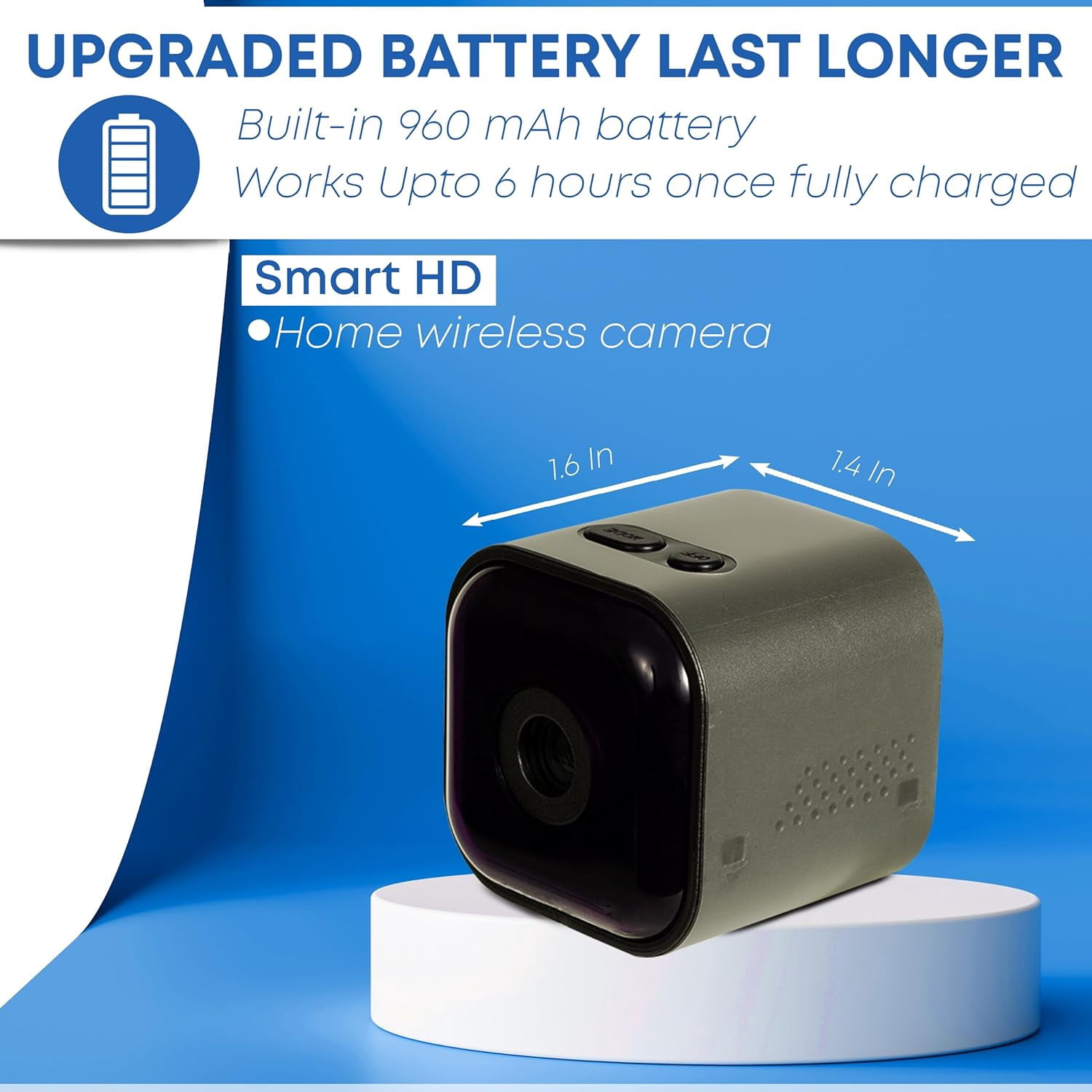 YS-yalot Mini Spy Camera Hidden Camera 1080p Wireless Mini WiFi Home Small Security Camera Nanny Cam, Portable Night Vision Home Surveillance Baby Monitor, Outdoor Monitor for Pets