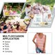 thumbnail image 5 of Chaleco de mujer Camiseta con cuello en V Top sin mangas Chaleco dividido floral, 5 of 5