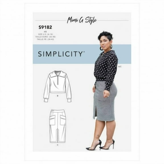 Simplicity Sewing Pattern 9182 Tops, Sweaters, Skirts