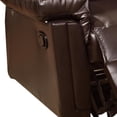 thumbnail image 3 of Bonded Leather Rocker/Recliner, Brown, 3 of 5