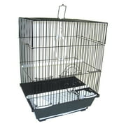 YML A1124MBLK Flat Top Small Parakeet Cage