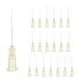 thumbnail image 1 of Paquete de 20 agujas de dispensación de punta roma, agujas de acero inoxidable de 30 gauge con bloqueo Luer, aguja dispensadora roma de 1" para medir y rellenar tintas, amarillo claro, 1 of 6